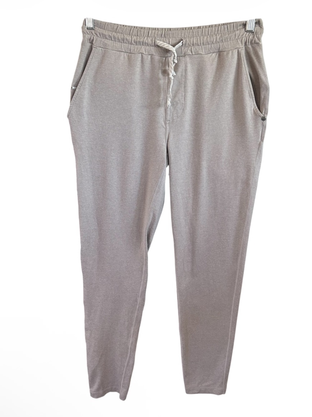 ▶️ Vuori Mens Small Jogger Pants Beige Drawstring Lounge Performance